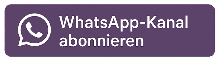 Button mit Whatsapp-Symbol und Aufschrift "WhatsApp-Kanal abbonieren